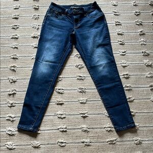 Maurices Blue Skinny Jeans with Faded Effect